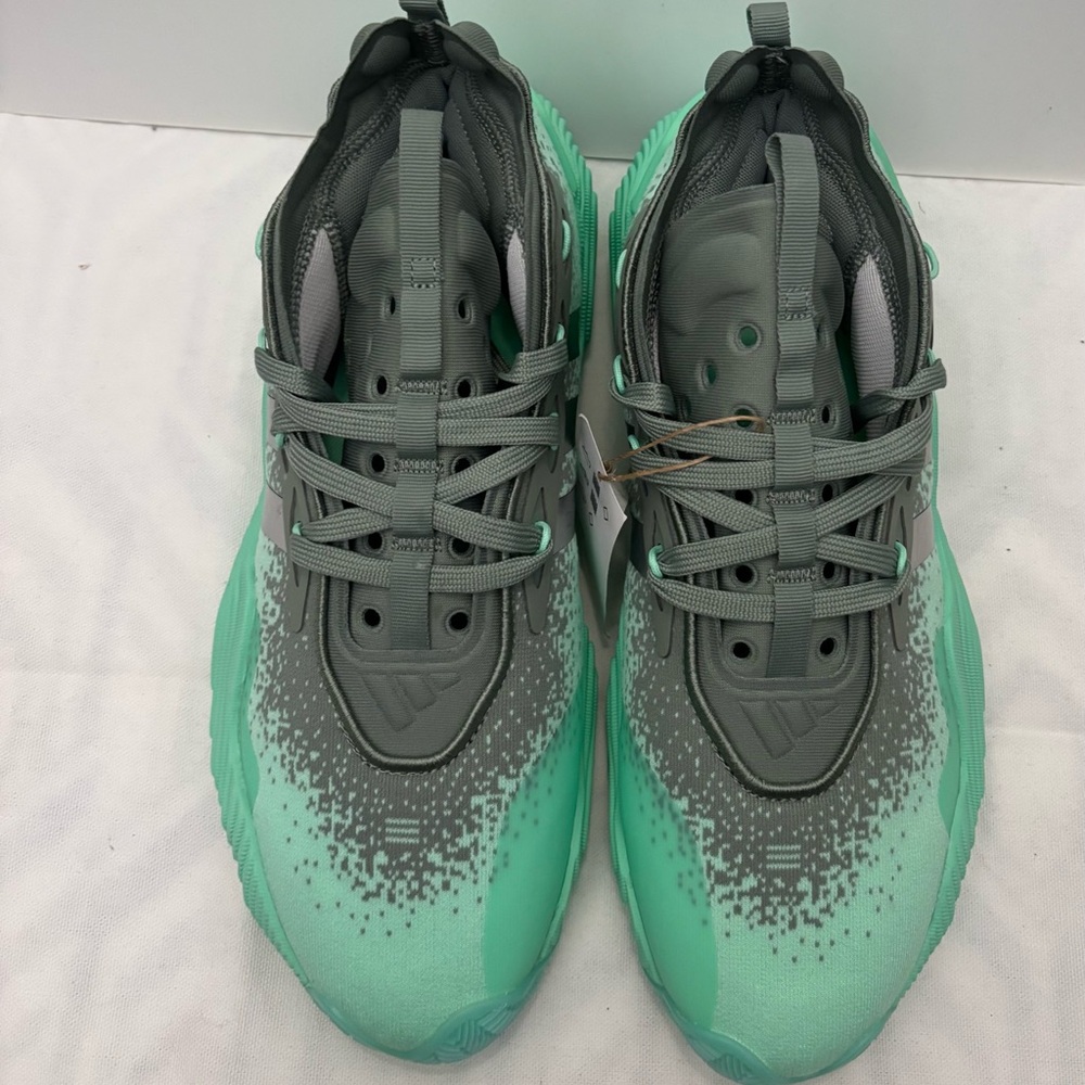Adidas Green and Gray Athletic Sneakers